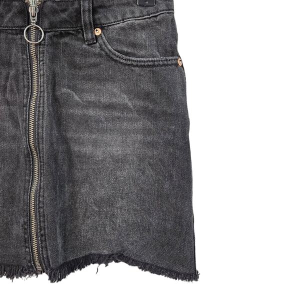 NWT We the Free Zip It Up Washed Denim Mini Skirt Size 25 - Picture 4 of 9